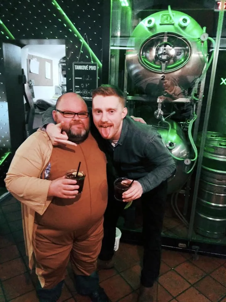 Unleash the fun: A unique bachelor party idea featuring tied-up Dwarf